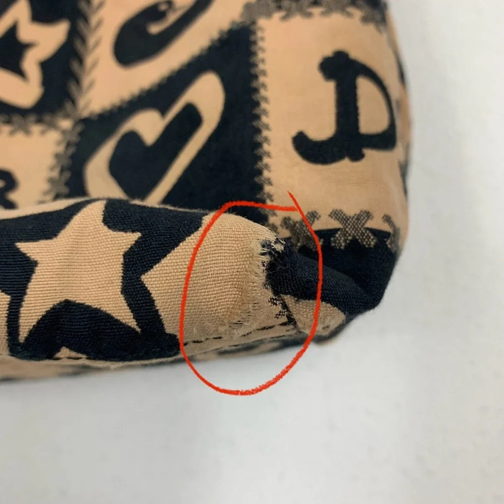 Dooney & Bourke Tan and Black Patterned Bag - Picture 14 of 16